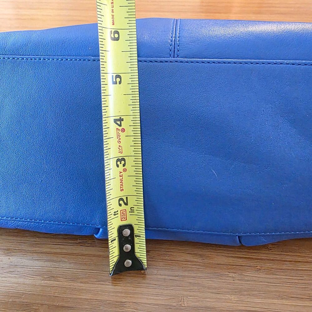 Coach Satchel Top Handle Shoulder Bag Leather Purple Blue Xtra Strap F25296 EUC - Picture 12 of 16
